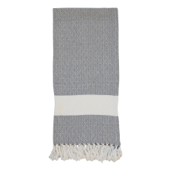 Hemmam badelaken m mønter 180x90 blålig