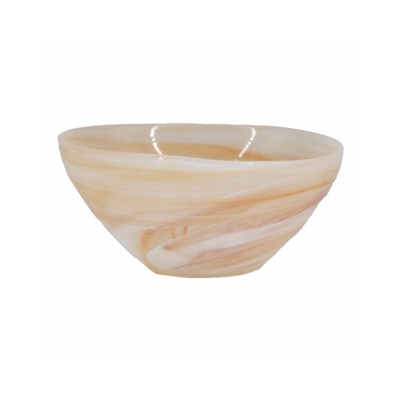 Mamor - Skål Beige 14x6,5 Glass