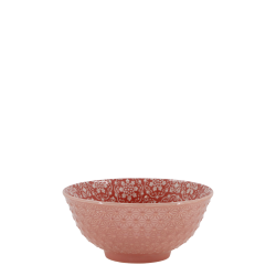 Arés skål 7,5x16 cm korallrød