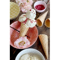 Arés skål 7,5x16 cm korallrød