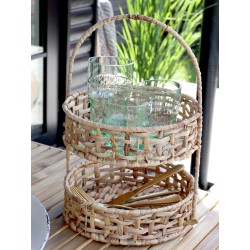 Clamart glass 13x8cm antikk verte