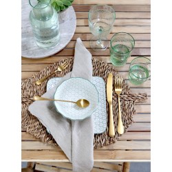 Clamart glass 9x8cm antikk verte