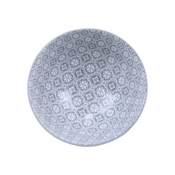 Arés latteskål med mønster sett med 5 9x16cm lattefarget