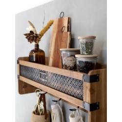 Vallet oppbevaringsglass med trelokk 11,5x11cm klar