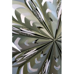 Papirstjerne eksl ledning 45 cm olivenfarget