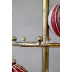 Juletre på fot 196x60,5 cm antikkmessing