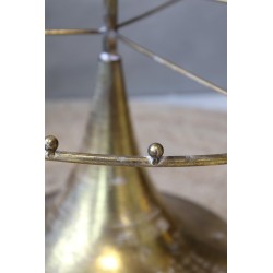 Juletre på fot 196x60,5 cm antikkmessing