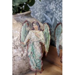 Vintage engel på fot sett med to 30x11x10cm