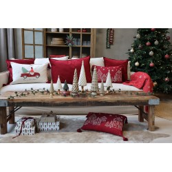 Noël juletre 23,5x10x7cm antikkremfarget