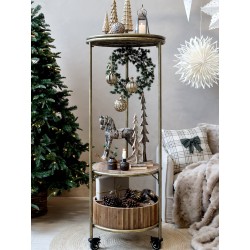 Juletre 20x6cm messing