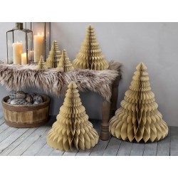 Juletre i papir 50x41cm amber