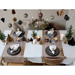 Juletre i papir 50x41cm amber