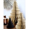 Juletre i papir 50x41cm amber