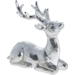 Sisillia dekorasjonsdyr 8.5X5X8 cm. sølv