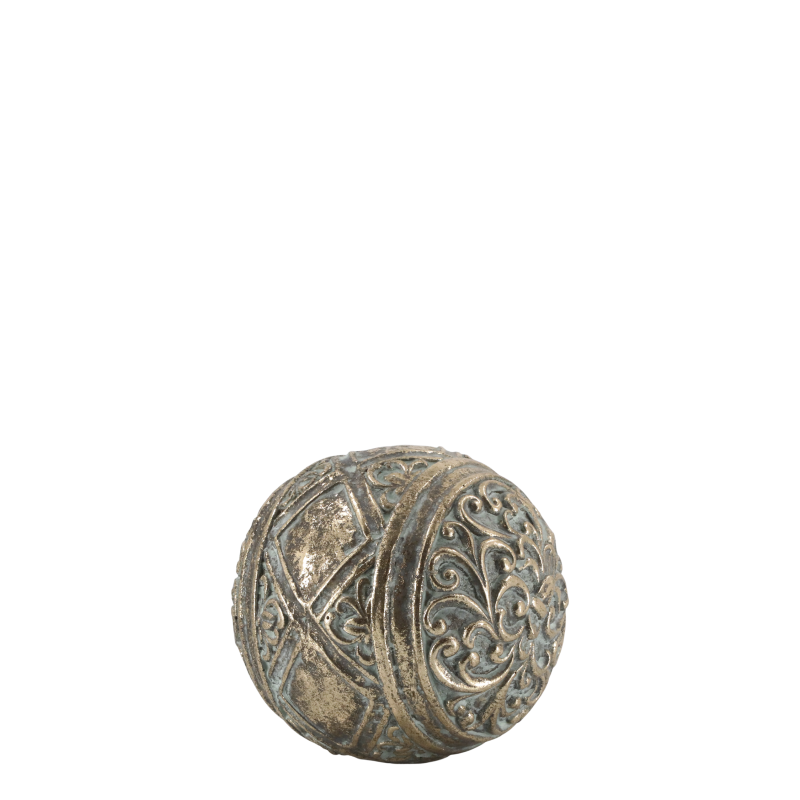 Julekule Ø10 cm antique verte