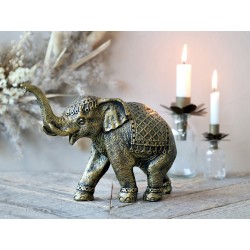 Elefant 14x21,5x8,5cm antikkmessing