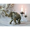 Elefant 14x21,5x8,5cm antikkmessing