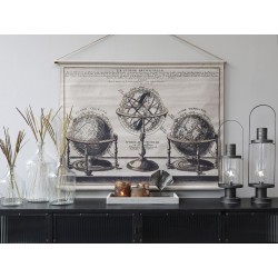 Lerret med globus til oppheng 90x120cm