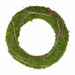 Krans mose/grener D25 H6 cm