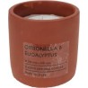 Duftlys terrakottakrukke citronella 10x10cm 170gr voks