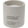 Duftlys sandkrukke citronella 10x10cm 170gr voks