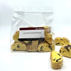 Safranskorper med sjokolade 200gr Olof Victors